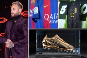 Neymar e itens dos lotes do leilão