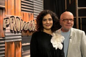 Letícia Sabatella e Marcelo Tas