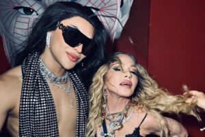 Madonna ao lado de Pabllo Vittar em after party da