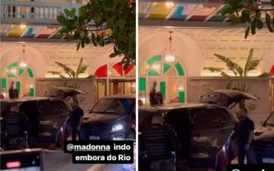 Madonna deixa o Copacabana Palace e dá ‘tchauzinho’ para fãs