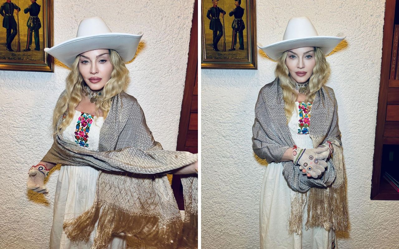 Madonna no museu de Frida Khalo