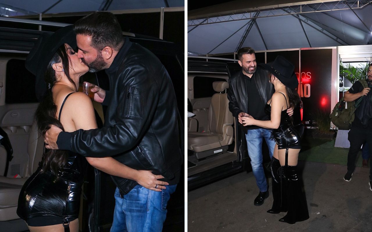 Após show em Cajamar, Maraisa beija o noivo - Foto: Kelin Gnoatto/Brazil News