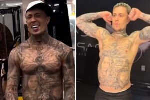 MC Daniel exibe corpo sarado