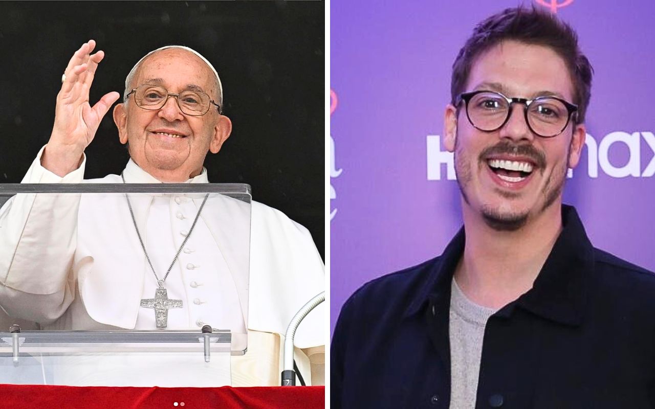 Papa Francisco e Fabio Porchat – Foto: Reprodução Instagram e Brazil News