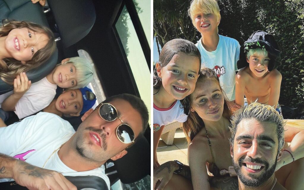 Pedro Scooby e os filhos — Foto: Reprodução Instagram
