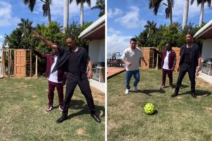Messi com Will Smith e Martin Lawrence
