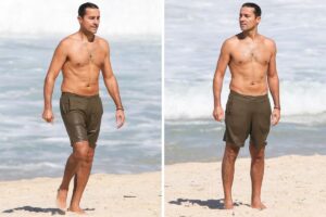 Ricardo Pereira na praia de São Conrado