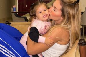 Virgínia e a filha Maria Alice