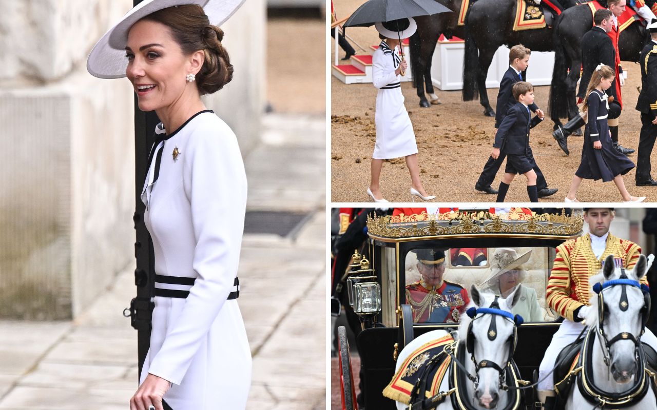Kate Middleton participa do aniversário do Rei ao lado dos filhos