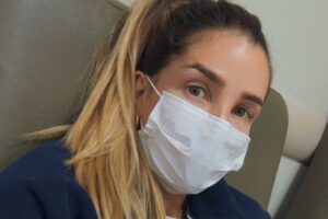 Aline Gotschalg internada com pedra no rim