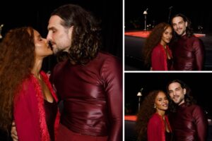 Igor Rickly e Aline Wirley de vermelho