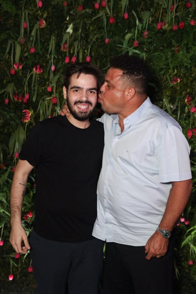 Ronaldo e João Silva na festa de Luciana Cardoso
