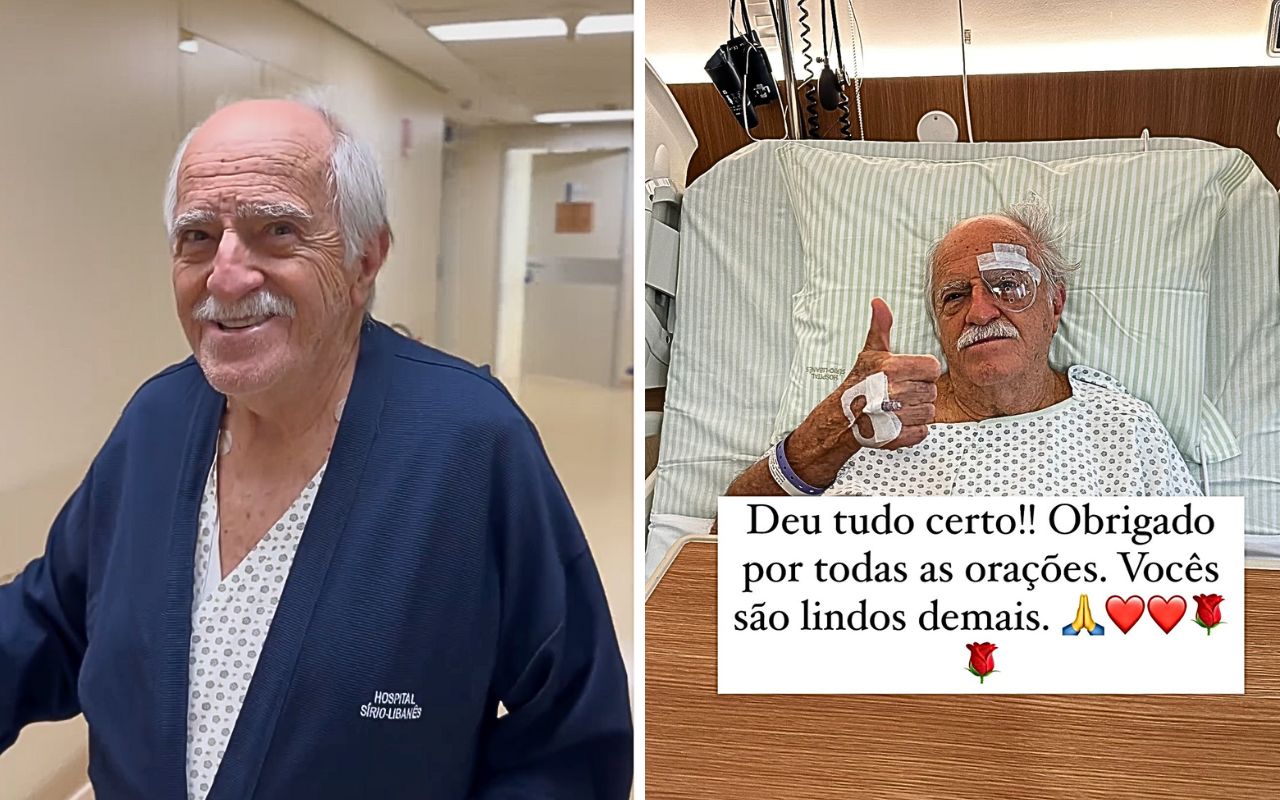 Ary Fontoura celebra sucesso de cirurgia