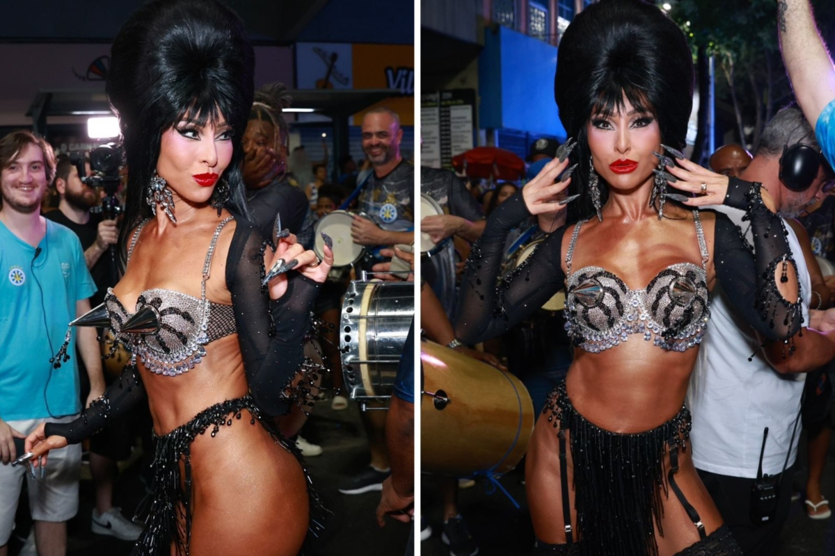 Carnaval 2025 - Sabrina Sato ensaia vestida de Elvira