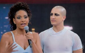 Dança dos Famosos: Barbara Reis e Vinicius Mello.