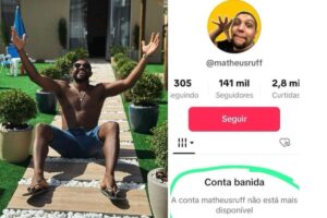Davi Brito - perfil de imitador banido por fãs