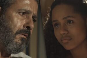 Maria Santa (Duda Santos) e José Inocêncio (Marcos Palmeira) em 