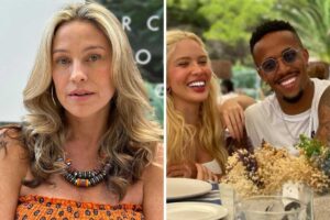 fotomontagem de luana piovani e éder militão