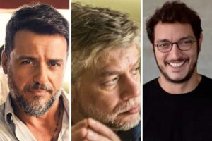 fotomontagem de rodrigo lombardi, fábio assunção e allan souza lima