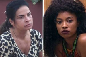 fotomontagem de retratos de solange gomes e lumena aleluia