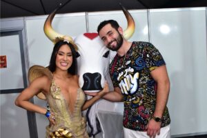 isabelle e matteus com o boi garantido