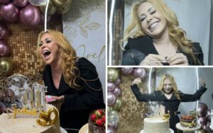 Joelma ganha festa surpresa de 50 anos