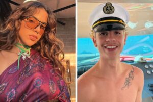 Juliano Floss e Marina Sena