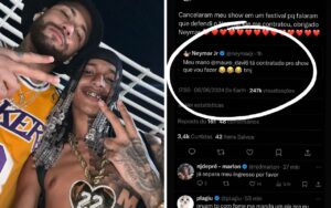 Neymar Contrata Oruam ppós polêmica e cancelamento de show no Wehoo Festival