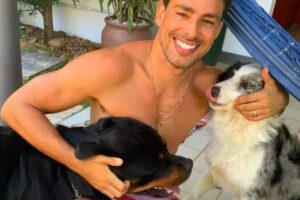 Cauã Reymond e os cães de estimação