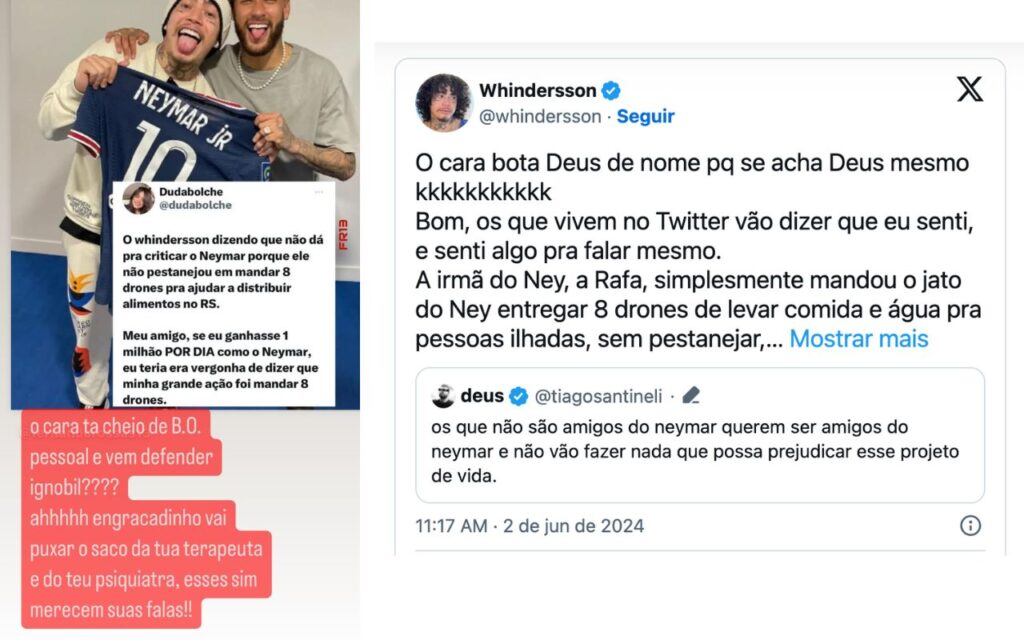 Luana Piovani detona Whindersson Nunes por apoiar Neymar