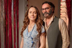 Renascer - D. Patroa (Camila Morgado) e Rachid (Almir Sater)