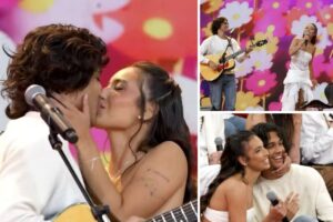 Vanessa Lopes e Lucas Mamede no Altas Horas