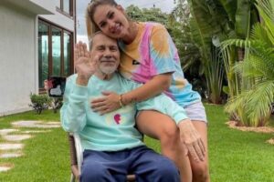 Virginia e o pai, Mário Ferrão