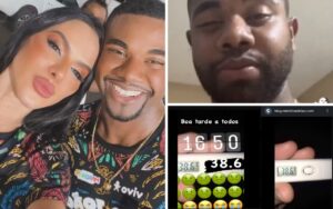 Davi postou foto de termômetro do Google ao falar que estava doente e fez Tamires voltar para Manaus