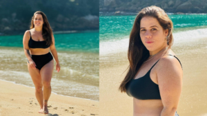 Tati Machado curte férias em Ilha Grande