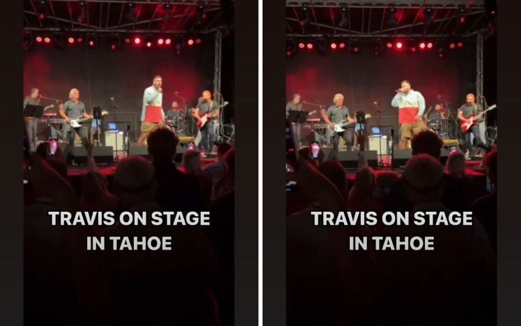 Travis Kelce dedica prêmio de karaokê a Taylor Swift