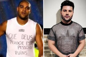 Adriano Imperador e influenciador Hilton Barros