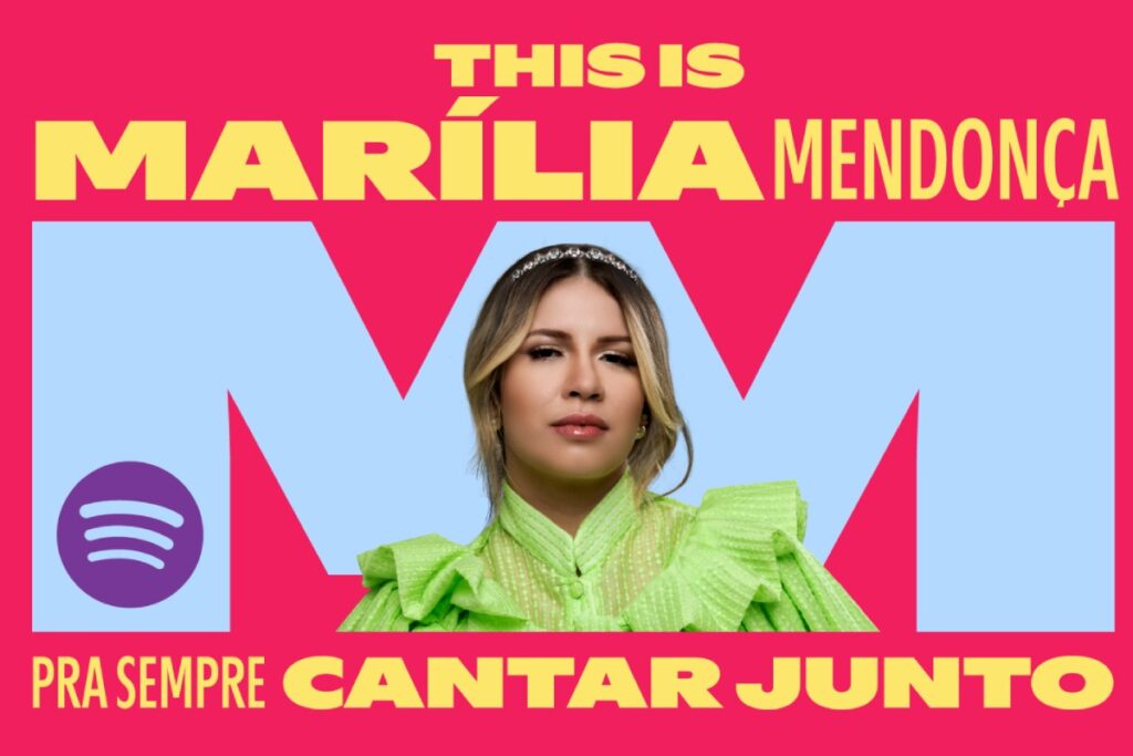 anúncio do show do spotify em homenagem a marília mendonça