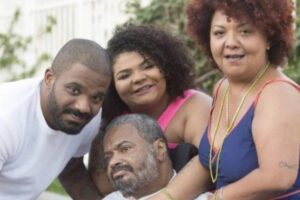 Arlindo Cruz e a família