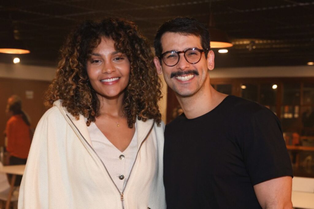 Barbara Reis com Raphael Najan