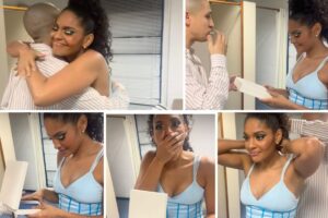 Barbara Reis ganha joia do professor de dança