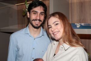 Bruna Hamú, Leo Feltrim e o filho Joaquim