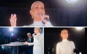 Céline Dion na abertura dos Jogos Olímpicos de Paris 2024