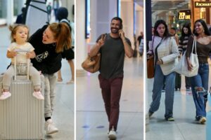 Famosos no aeroporto