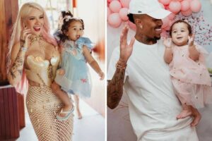 fotomontagem de karoline lima e éder militão com cecília