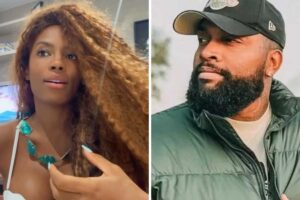 fotomontagem de lumena aleluia e nego di