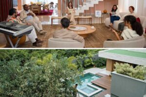 fotomontagem dos personagens e condomínio de casas de os outros 2