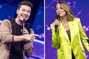 fotomontagem de rodrigo faro e ticiane pinheiro no canta comigo teen 5