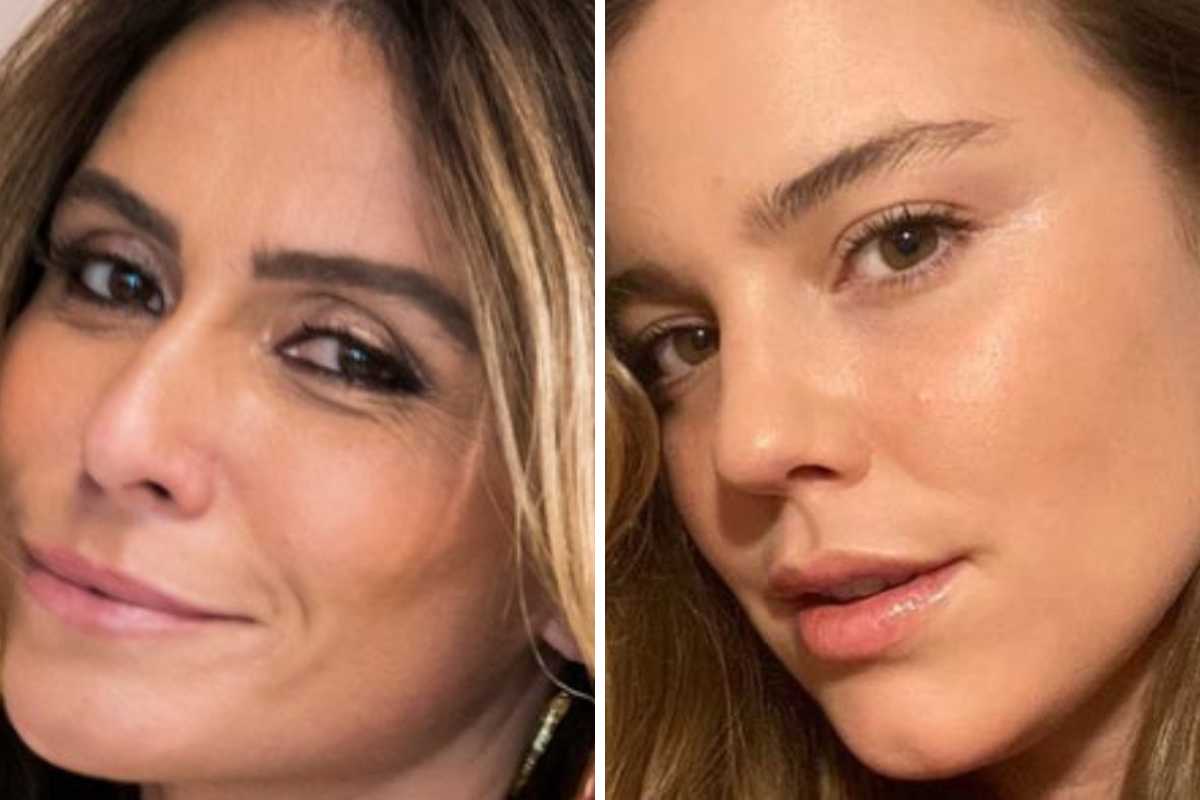 fotomontagem de rostos de giovanna antonelli e alice wegmann