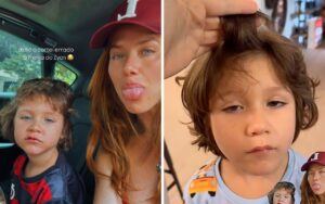Giovanna Ewbank acalma seguidores após corte de cabelo do filho